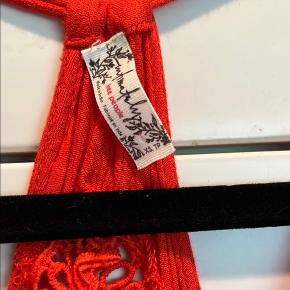 Free People Floral Red Sleeveless Top - Picture 4 of 13